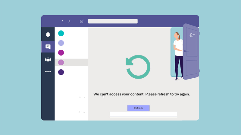 Lỗi kh&ocirc;ng chat được tr&ecirc;n Teams
